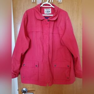 Pacific Trail by London Fog XL Red Mens Jacket with pockets. No Hood.